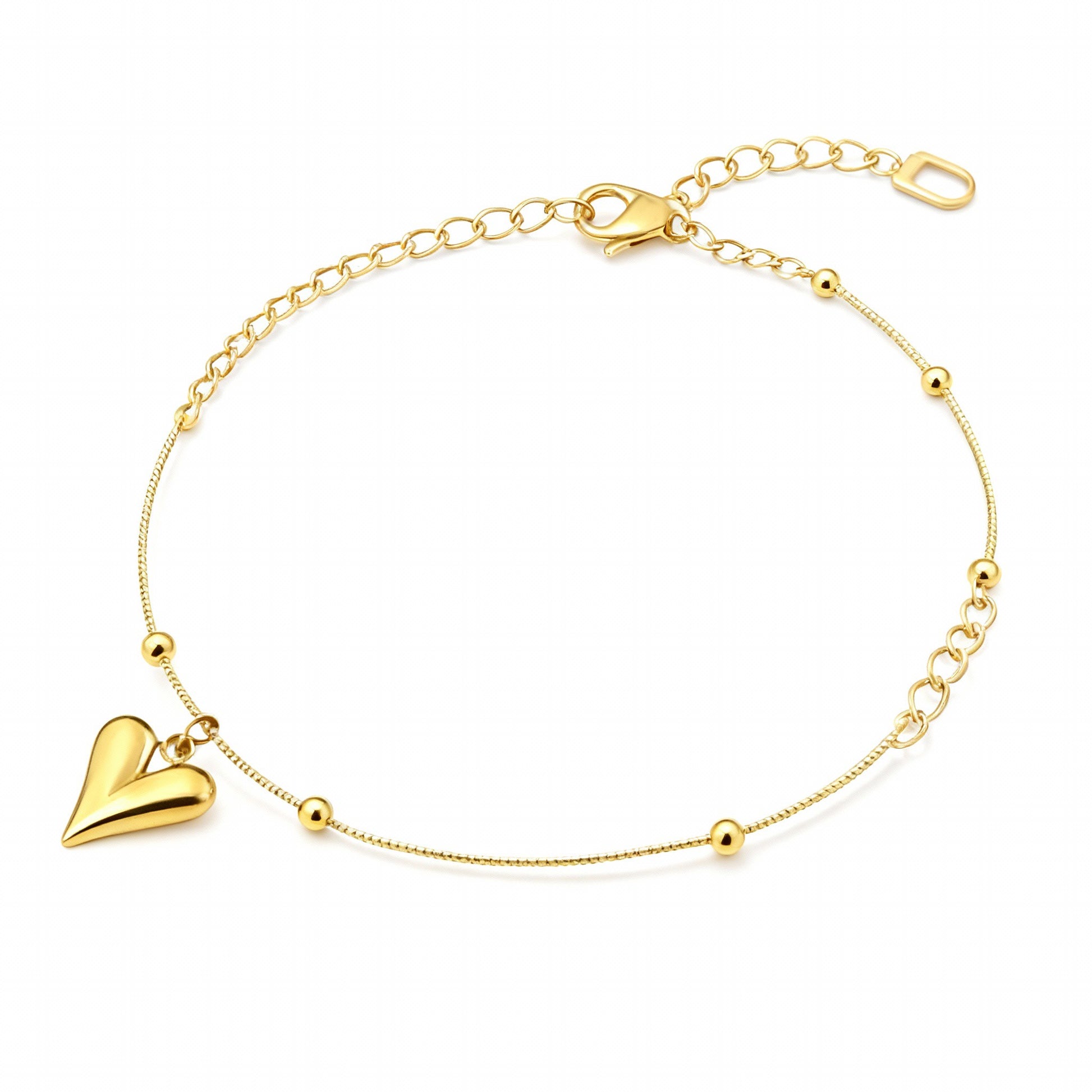 Gold Plated Heart shape bracelet