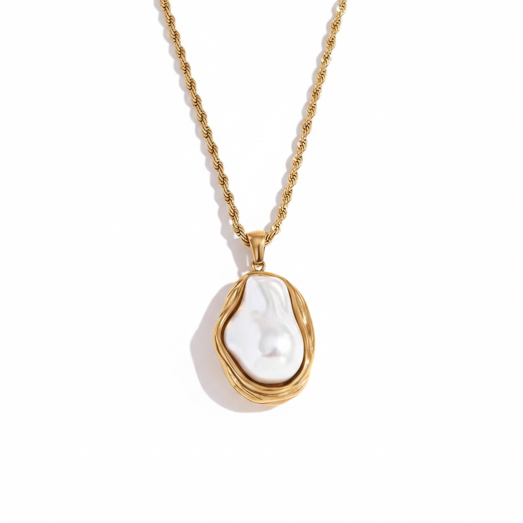 Artisan Baroque Pearl Pendant Necklace