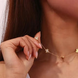 Gilded VanCleef Necklace – Luxury Necklaces for Women - Crazy Women