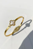 White Single Vancleef Gold Bangle | Jewelry Store | Jewelry Shop - Crazy Women