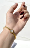 White Single Vancleef Gold Bangle | Jewelry Store | Jewelry Shop - Crazy Women