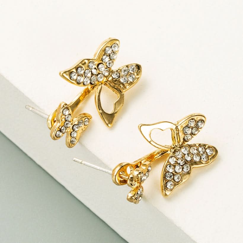 Aesthetic Golden Butterfly Earrings - Elegant & Stylish Jewelry