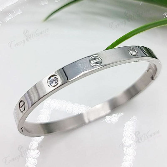 Silver Cartier Bangle – Timeless Elegance with Classic Design
